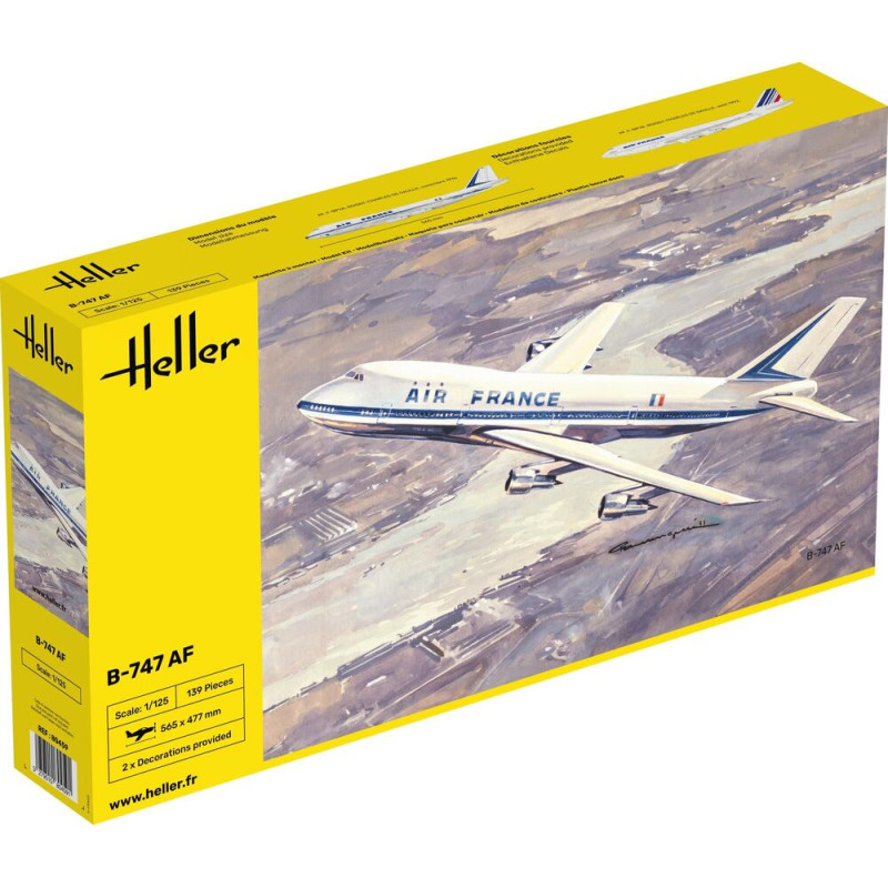 HELLER 1/125 BOEING 747 AIR FRANCE (80459)