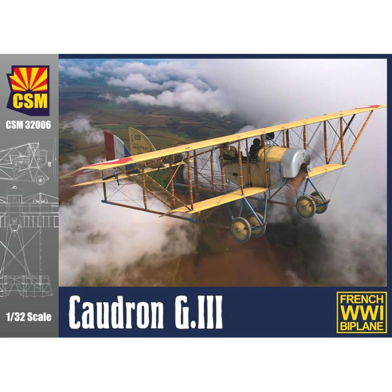 COPPER STATE MODELS 32006 - 1/32 CAUDRON G.III FRENCH WWI BIPLANE