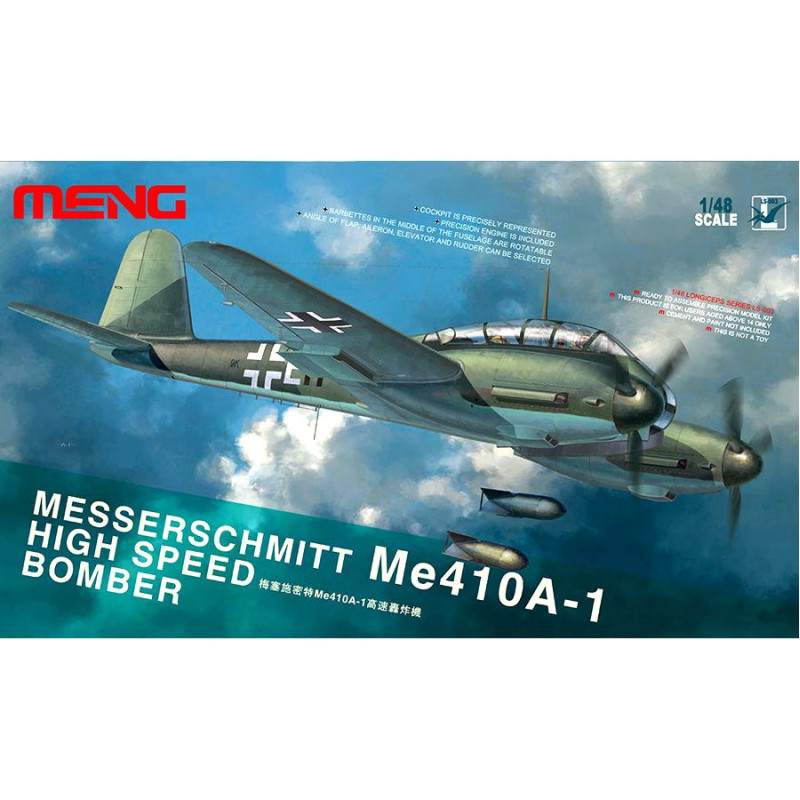 MENG 1/48 MESSERSCHMITT ME410A-1 HIGH    SPEED BOMBER (LS003)