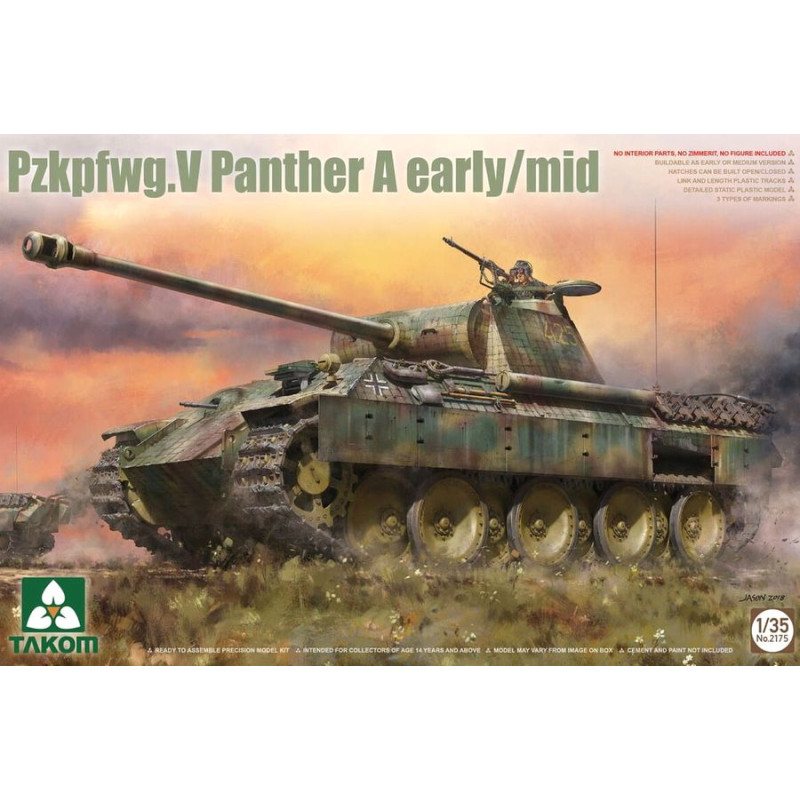 TAKOM 1/35 Pzkpfwg.V PANTHER A EARLY/mid (2175)