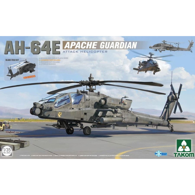 TAKOM 1/35 AH-64E APACHE GUARDIAN BITEVNÍ VRTULNÍK (TAK2602)