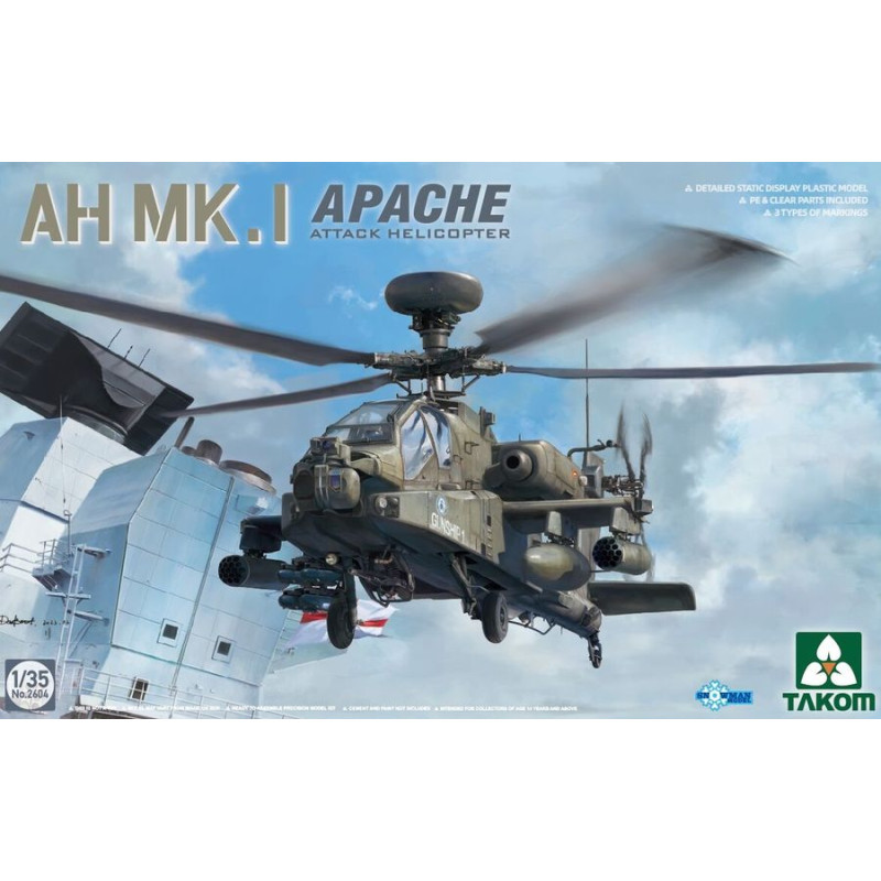 TAKOM 1/35 AH MK.1 APACHE ATTACK         HELICOPTER (TAK2604)