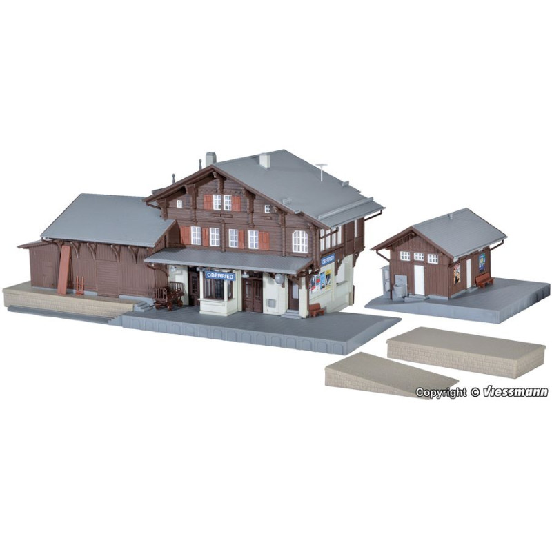 KIBRI 39370 H0 RAILROAD STATION OBERRIED