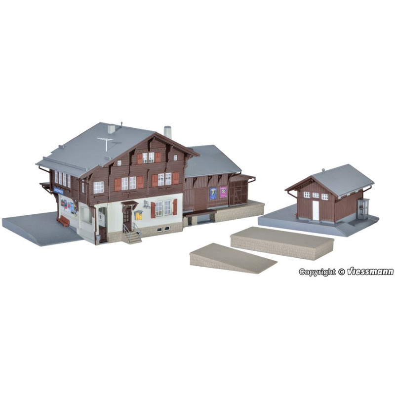 KIBRI 39370 H0 RAILROAD STATION OBERRIED