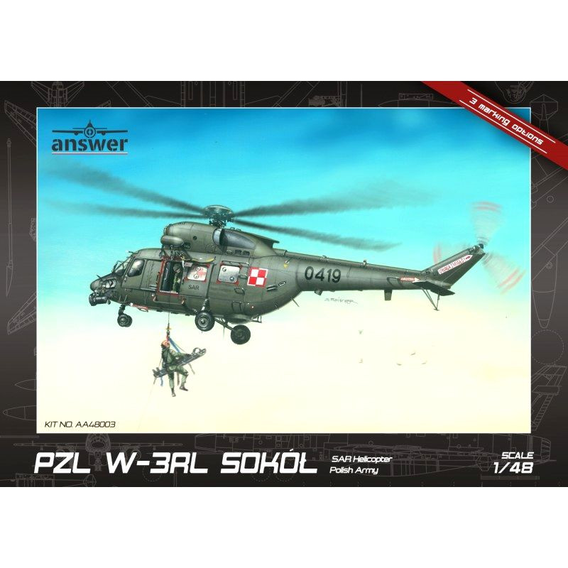 ANSWER 1/48 PZL W-3RL FALCON SAR HELICOPTER POLISH ARMY (48003)