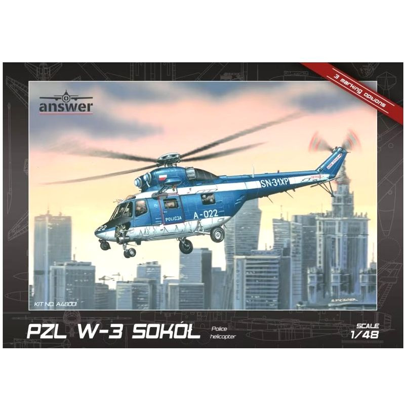 ANSWER 1/48 PZL W-3 FALCON POLICE HELICOPTER (48001)