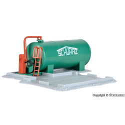 KIBRI 39932 H0 GAS STATION SCHWARZ