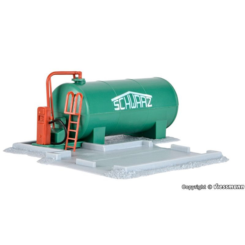 KIBRI 39932 H0 GAS STATION SCHWARZ