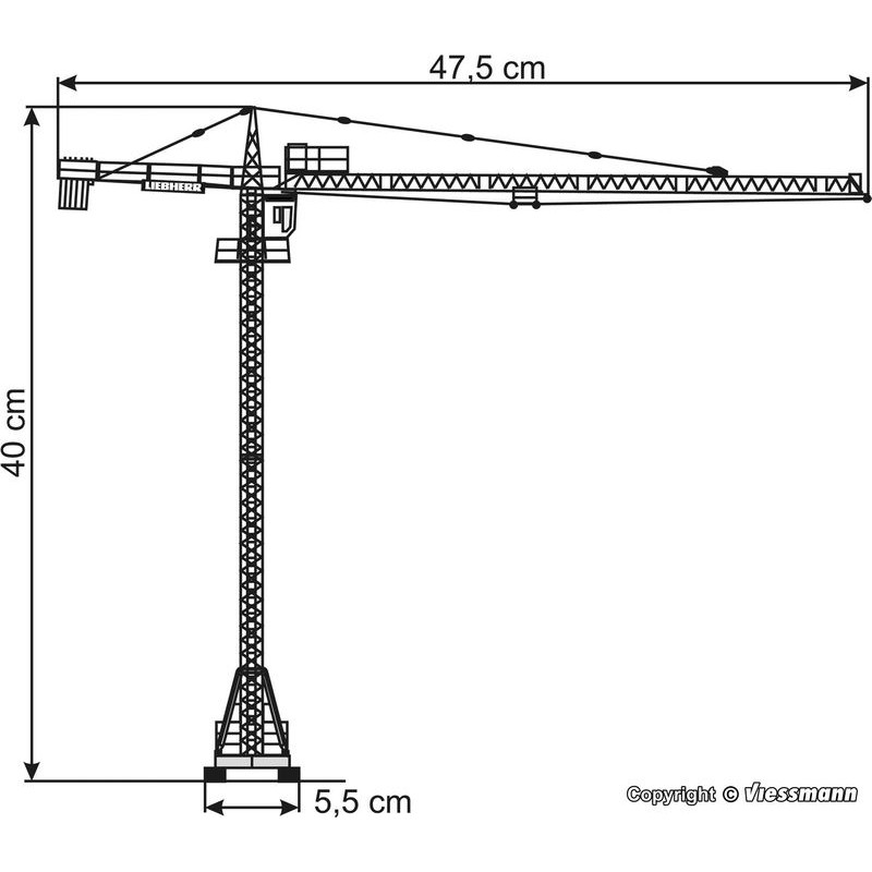 VĚŽOVÝ JEŘÁB KIBRI 10202 H0 LIEBHERR