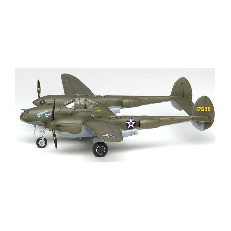 ACADEMY 1/48 P-38F LIGHTNING "GLACIER GIRL" (12208)