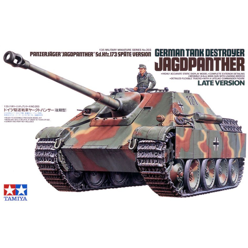 TAMIYA 1/35 GERMAN TANK DESTROYER JAGDPANTHER LATE VERSION 35203