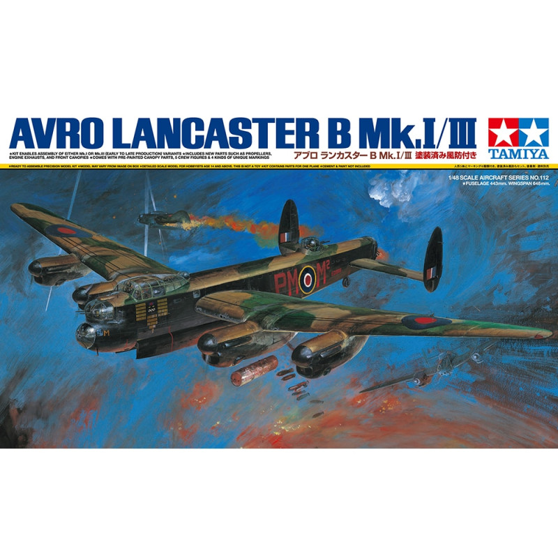 TAMIYA 1/48 AVRO LANCASTER B Mk.I/III (61112)