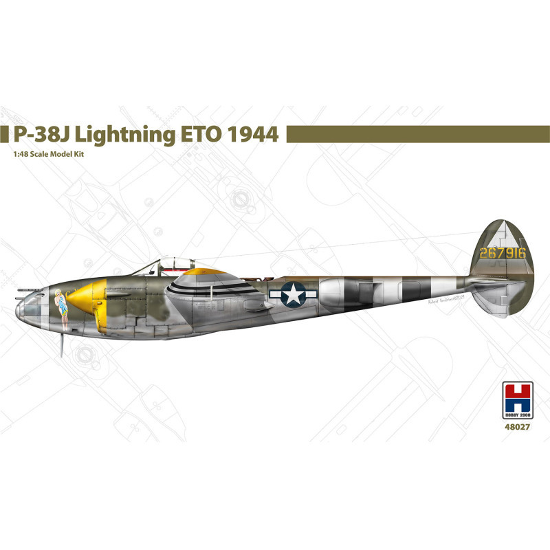 HOBBY 2000 1/48 P-38J LIGHTNING ETO 1944 (48027)
