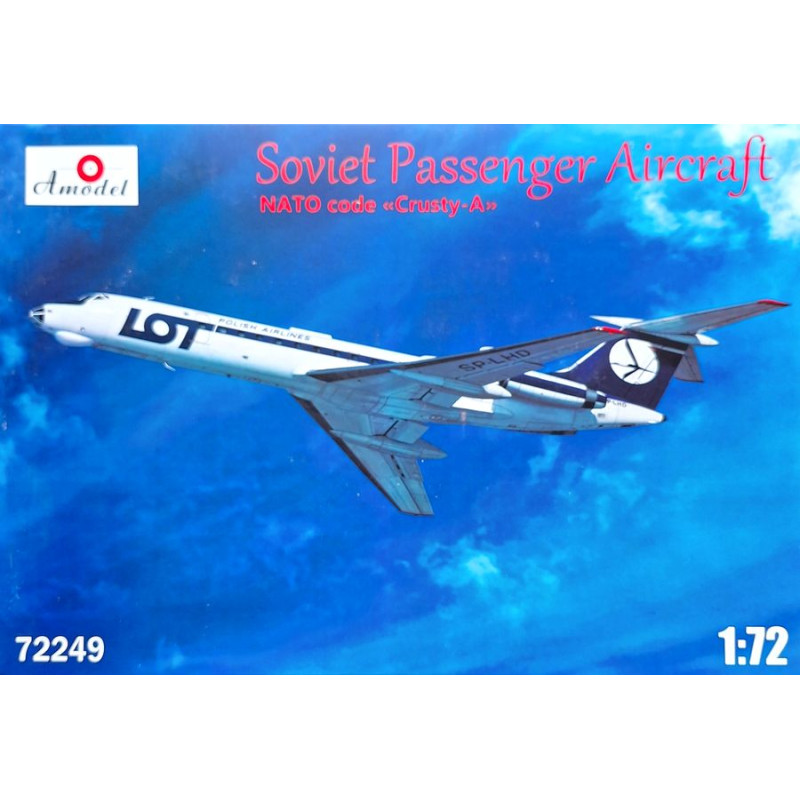 AMODEL 1/72 TU-134A Late LOT + AEROFLOT (72249-1)