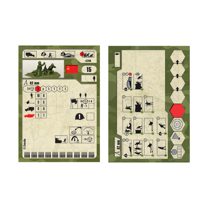 ZVEZDA 1/72 SOVĚTSKÝ 82MM MINOMET S POSÁDKOU (6208)