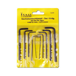 PALCOVÉ KLÍČE IMBUS 0,028" - 5/32" sada 10 kusů (800) DONAU