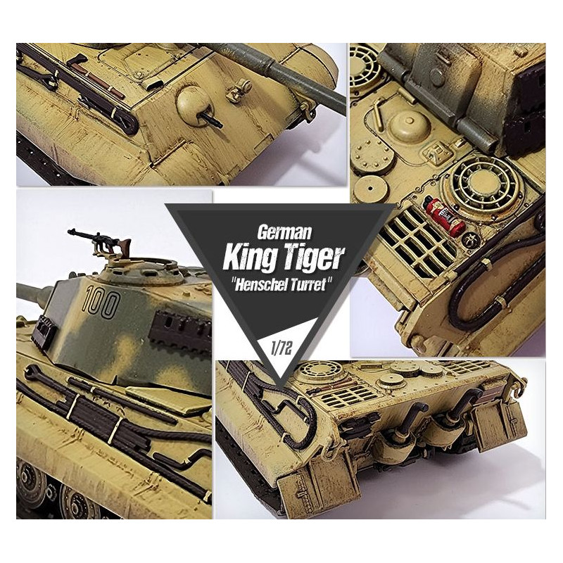 ACADEMY 1/72 NĚMECKÝ KING TIGER (13423) "HENSCHEL TURRET"