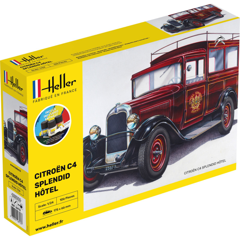 HELLER 1/24 CITROEN C4 SPLENDIT HOTEL    (56713) STARTER SET