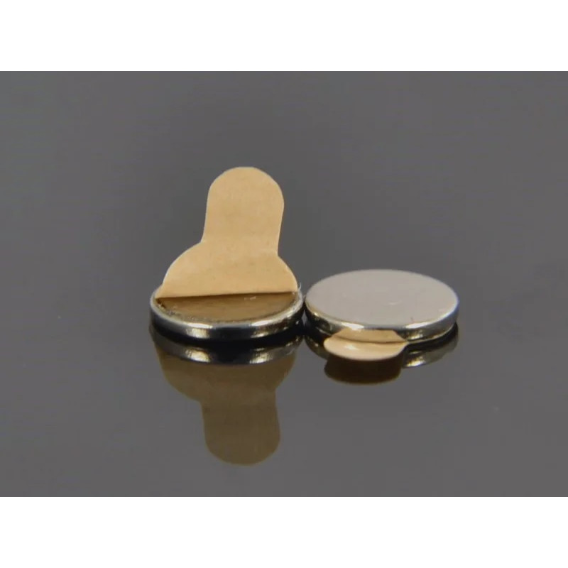 NEODYMAL MAGNES Cylinder 6*0.75 mm / self-adhesive ( 12 )
