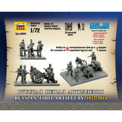 ZVEZDA 1/72 RUSSIAN FOOT ARTILLERY       (6809)