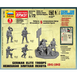 ZVEZDA 1/72 GRMAN ELITE TROOPS 1939-1943 (6180)