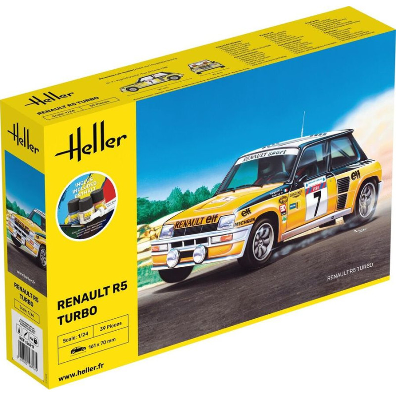 HELLER 1/24 RENAULT R5 TURBO (56717) Startovací sada