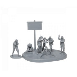 ZVEZDA 1/72 NĚMECKÝ 120mm minomet s posádkou (6268)