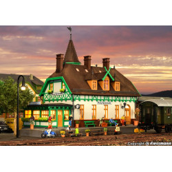 KIBRI 39509 H0 RAILWAY STATION BURG in SPREEWALD - LED osvětlení