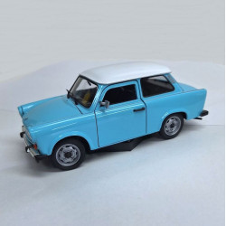 WELLY 1/24 TRABANT 601 jasny niebieski   / biały (24037)