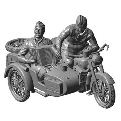 ZVEZDA 1/35 SOVIET WWII MOTORCYCLES M-72 (3639)