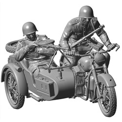 ZVEZDA 1/35 SOVIET WWII MOTORCYKLE M-72(3639)