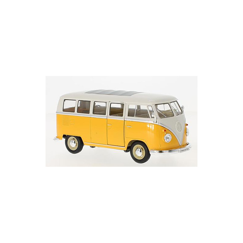 WELLY 1/24 VW T1 BUS żółty/biały 1963    rok (22095)