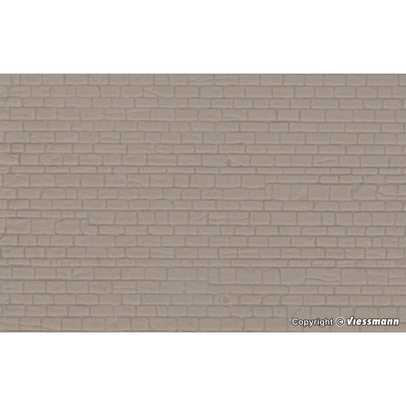 KIBRI 34146 H0 PLATE 20*12 cm - stone wall