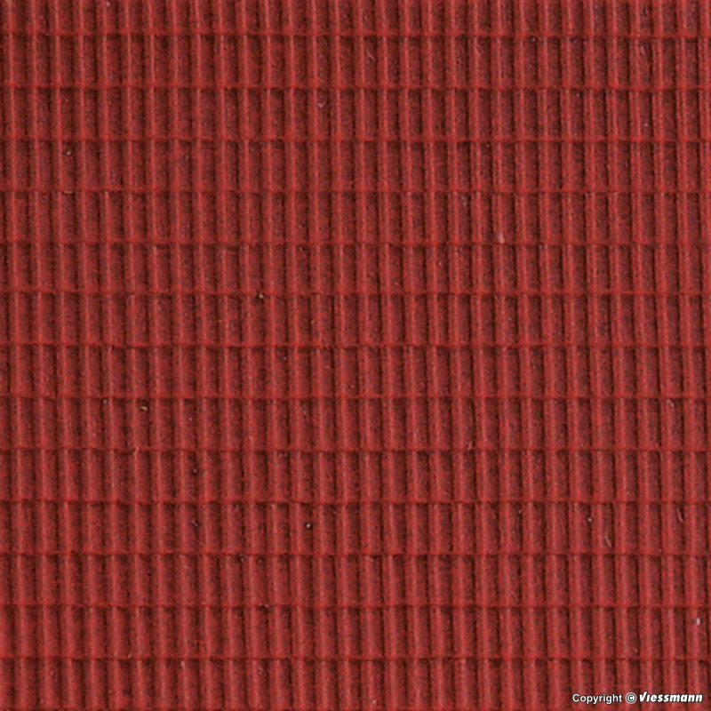 KIBRI 34142 H0 TILE 20*12 cm - red tile