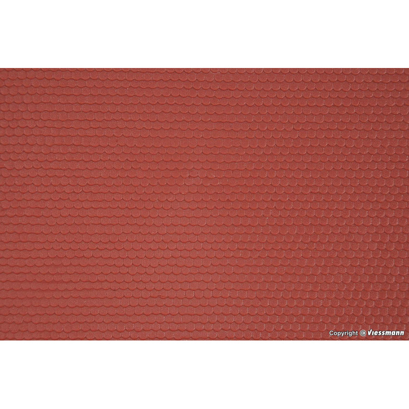 KIBRI 34140 H0 PLATE 20*12 cm - beaver tail tile