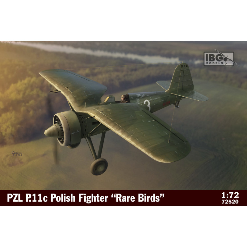 IBG 1/72 PZL P.11c POLISH FIGHTER "RARE  BIRDS" (72520)
