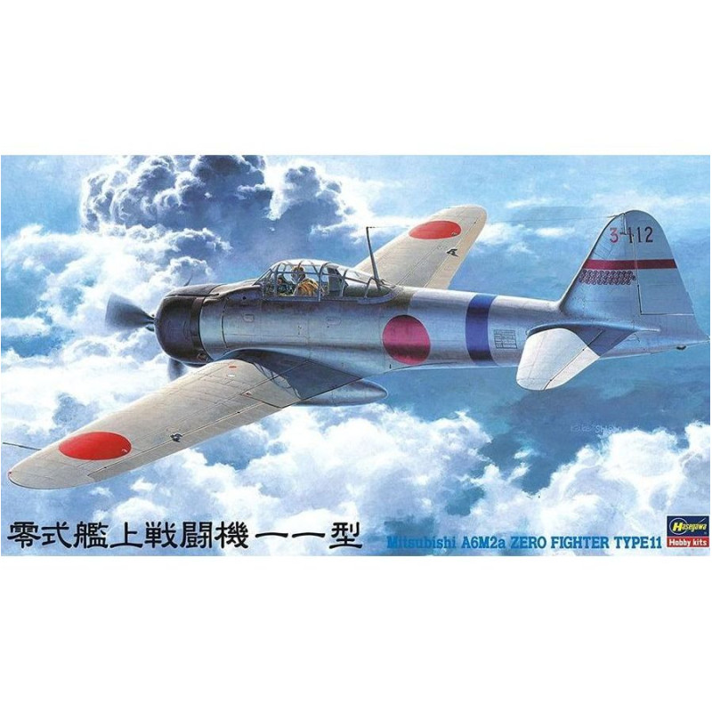 HASEGAWA 1/48 MITSUBISHI A6M2a ZERO TYP 11 (HAJT42)