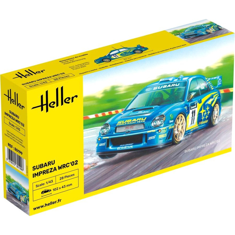 HELLER 1/43 SUBARU IMPREZA WRC "02 (80199)