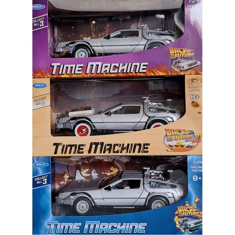 WELLY 1/24 DELOREAN TIME MACHINE - BACK TO THE FUTURE II (22441)