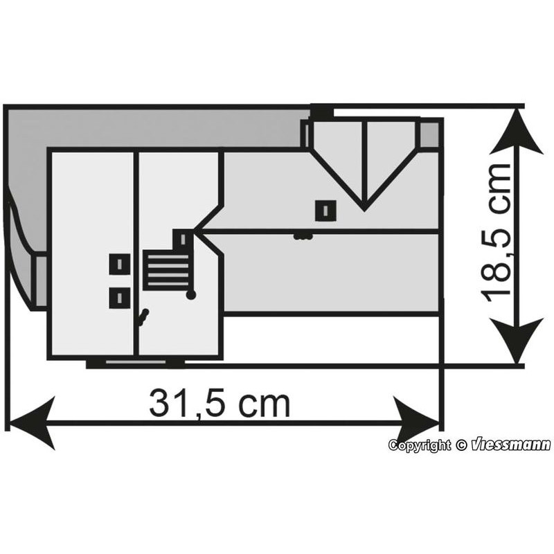 KIBRI 39388 H0 STANICE GRASBRUNN