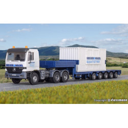 KIBRI 13057 H0 MERCEDES ACTROS S PŘÍVĚSEM + JEŘÁBOVÉ DÍLY