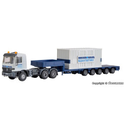 KIBRI 13057 H0 MERCEDES ACTROS Z NACZEPĄ + ELEMENTY DŹWIGU