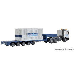 KIBRI 13057 H0 MERCEDES ACTROS S PŘÍVĚSEM + JEŘÁBOVÉ DÍLY