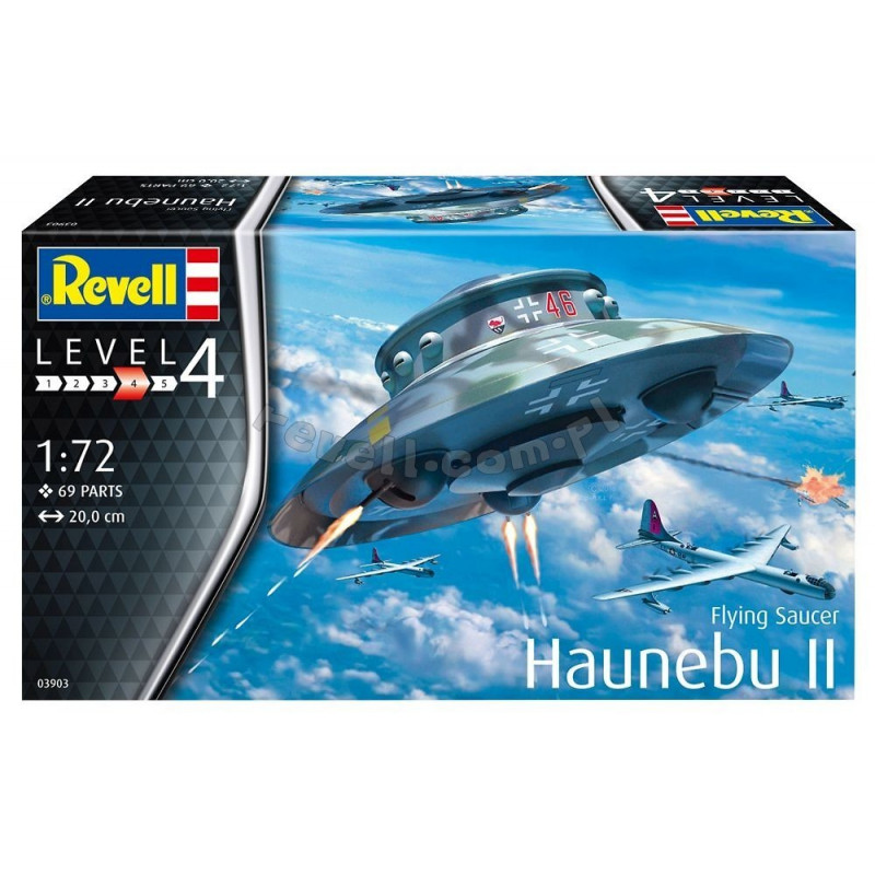 REVELL 1/72 FLYING SAUCER HAUNEBU II 03903