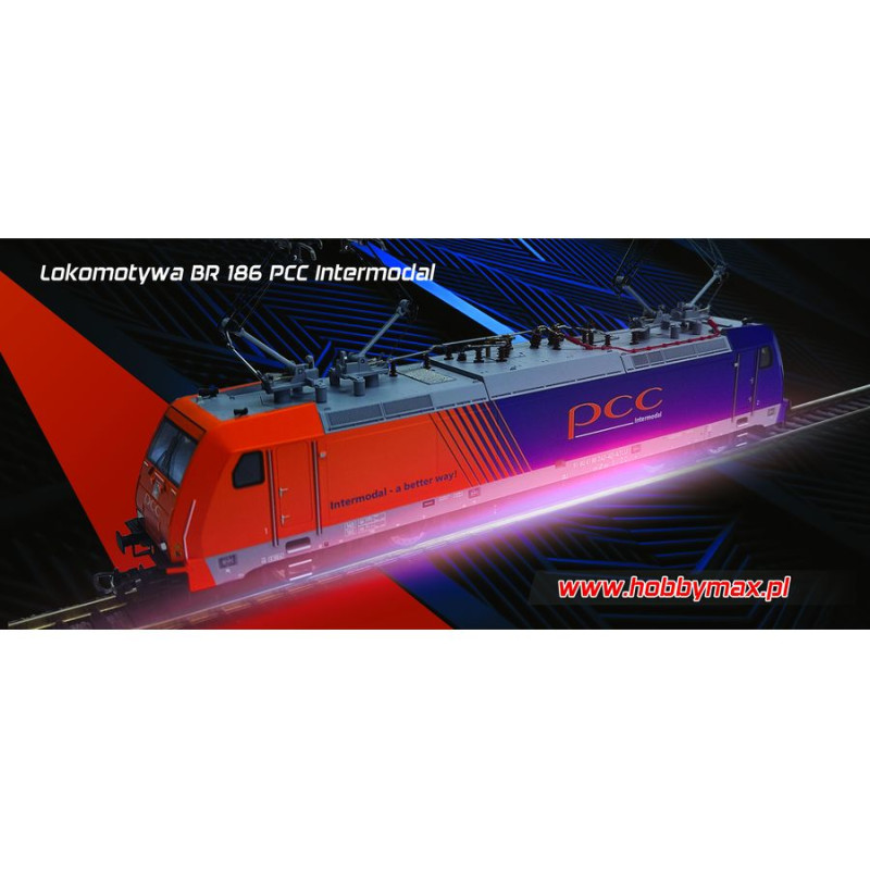 PIKO 59868 ELEKTRICKÁ LOKOMOTIVA BR 186 PCC INTRMODAL VI SE 4 PANTOGRAFY
