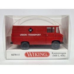 WIKING 1/87 MERCEDES L 406 D 1967 (027003) UNION - TRANSPORT