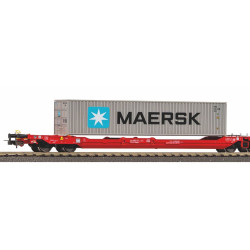 PIKO 24619 WAGON TOWAROWY - KONTENER     MAERSK + DB SCHENKER ep.VI