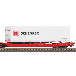 PIKO 24619 WAGON TOWAROWY - KONTENER     MAERSK + DB SCHENKER ep.VI
