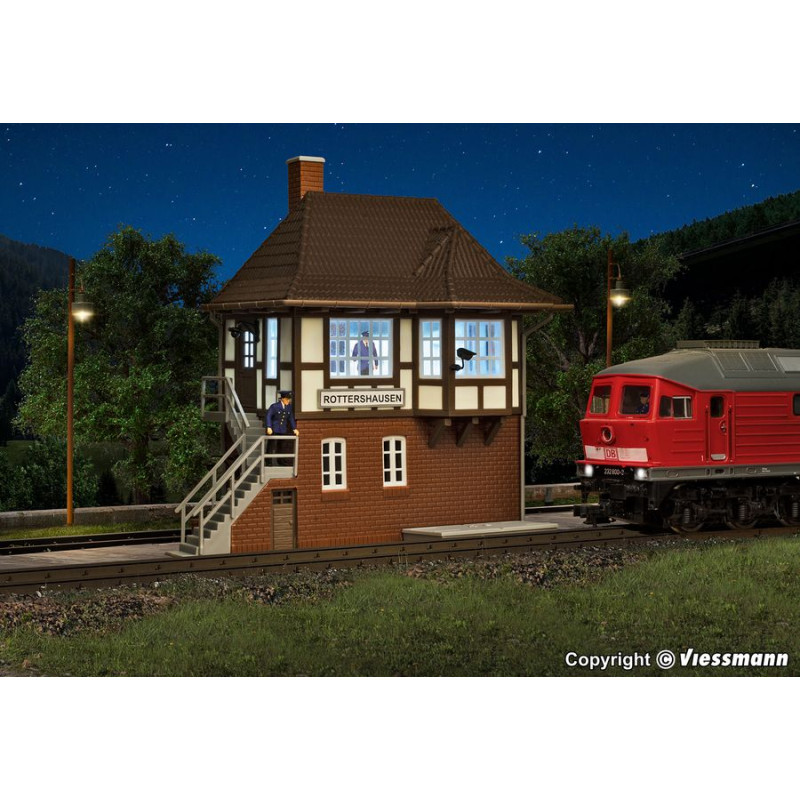 KIBRI 39486 H0 SIGNAL BOX ROTTERSHAUSEN