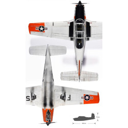 ACADEMY 1/48 USN Beechcraft T-34B Mentor VT-5 (12361)
